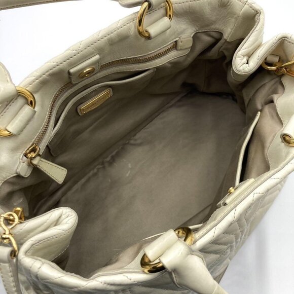 Miu Miu Quilted Handbag - Cross body (off white) - Picture 2 of 8